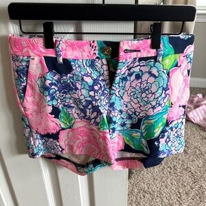 Lilly Pulitzer Floral Women's Shorts - Pink and Blue